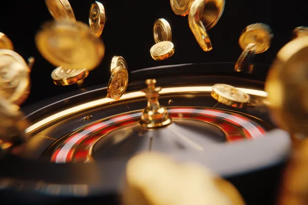 A confident dealer surrounded by casino chips inviting players to access their AMJILI account, reflecting quick and easy login options.